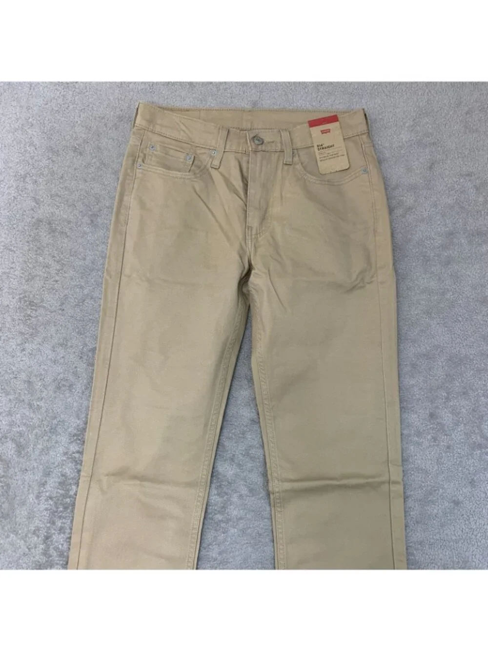 NWT Levi's 514 Straight Stretch Men's W30 L32 Khaki Chino Pants Cotton Blend